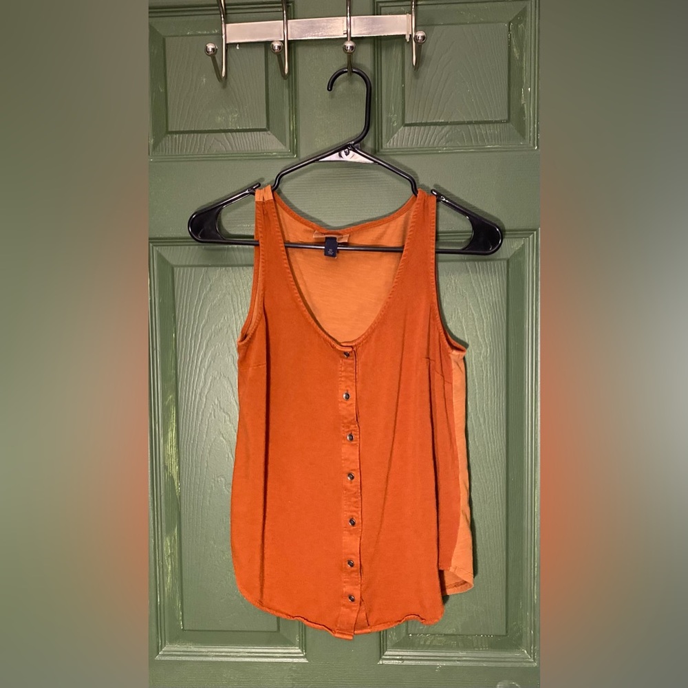 Orange summer tank top